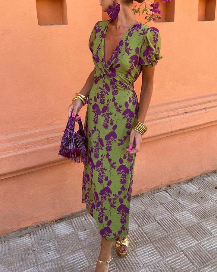 Lola  Elegant Floral Dress