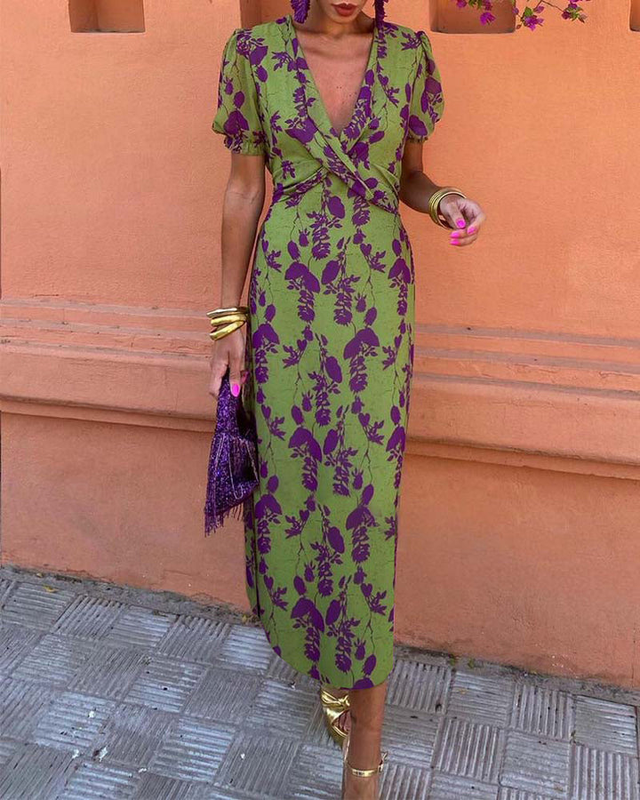 Lola  Elegant Floral Dress
