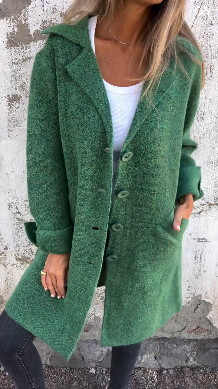 Milan™ - Casual Long Coat With Cuffs
