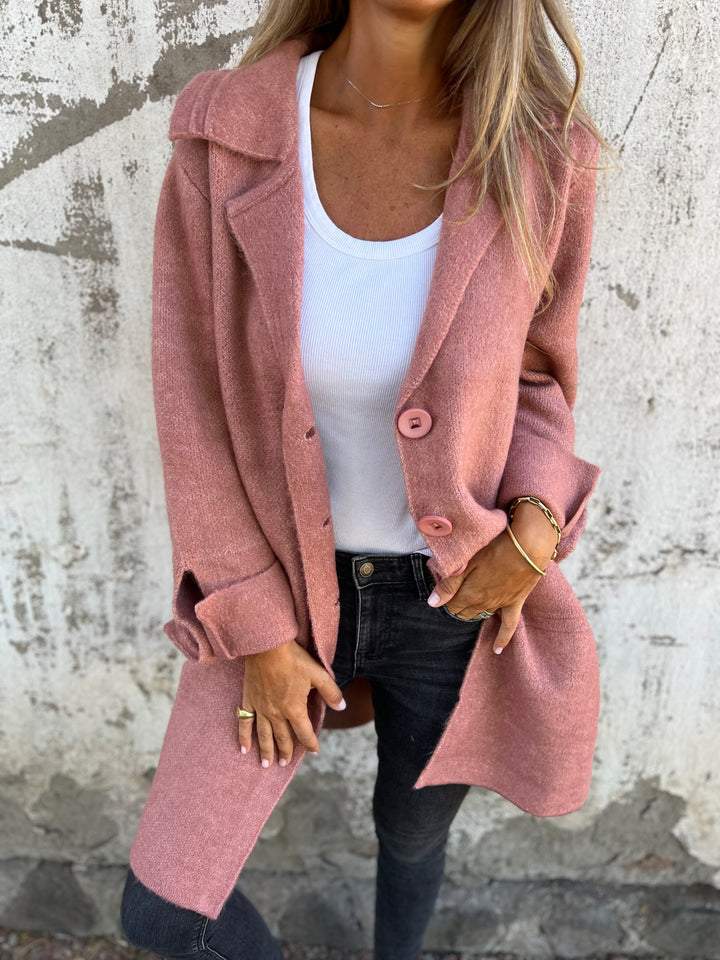 Milan™ - Casual Long Coat With Cuffs