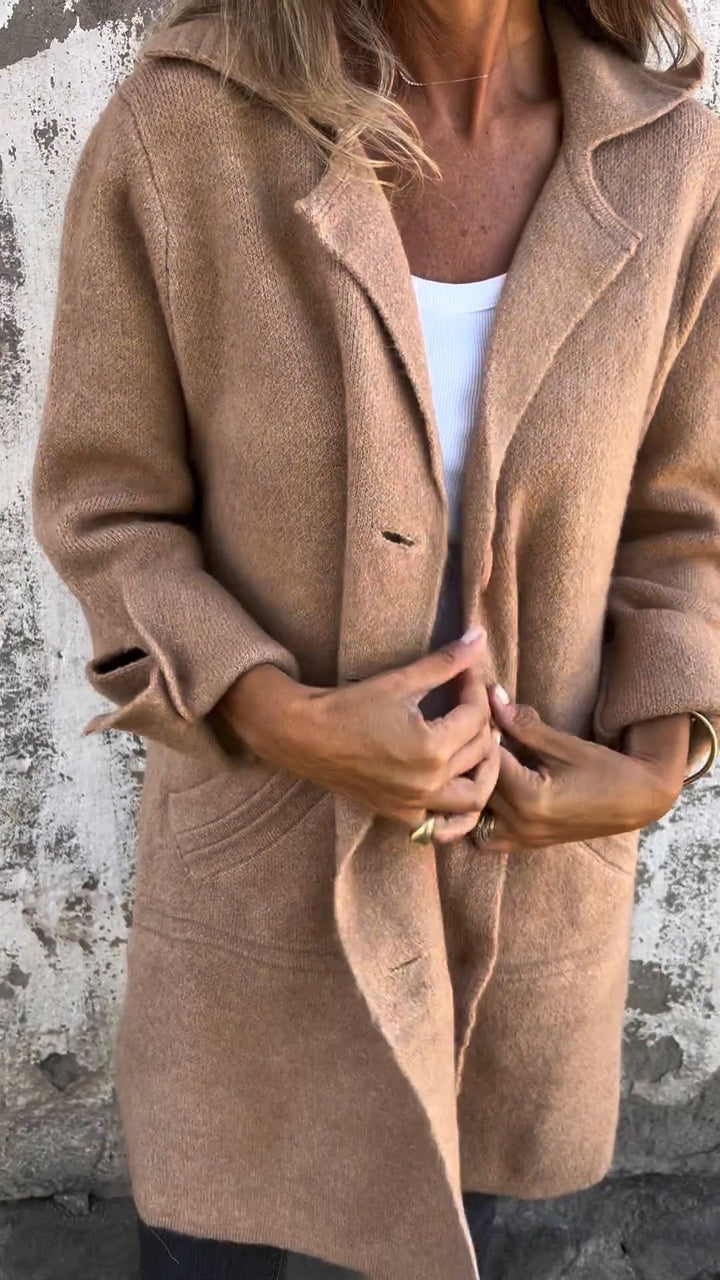 Milan™ - Casual Long Coat With Cuffs