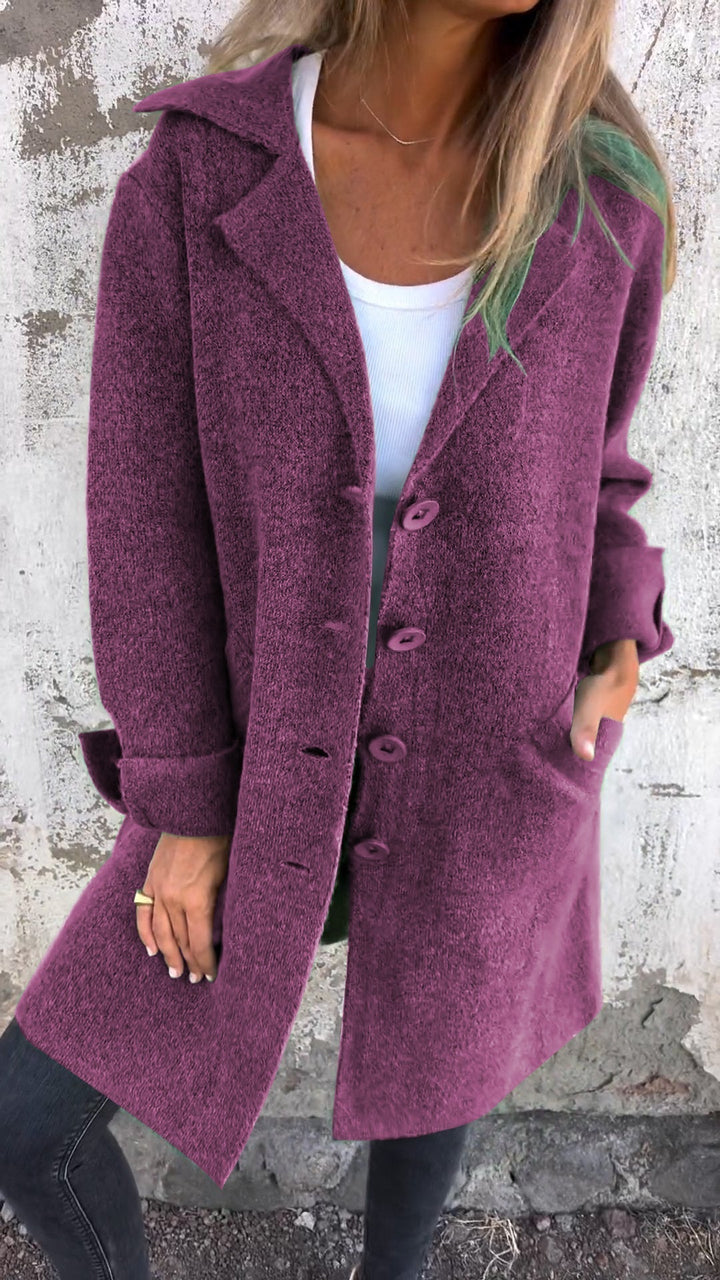 Milan™ - Casual Long Coat With Cuffs