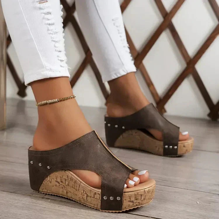 Aruna Stylish Orthopedic Wedge Sandals