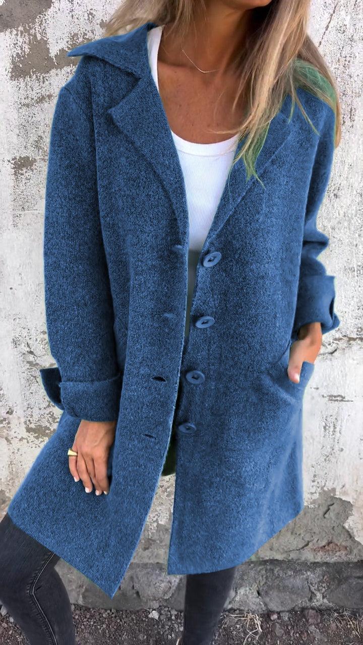 Milan™ - Casual Long Coat With Cuffs