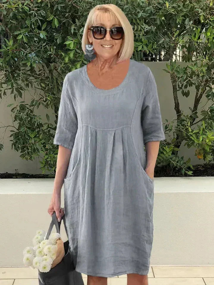 Hannah Loose Dress with Pockets