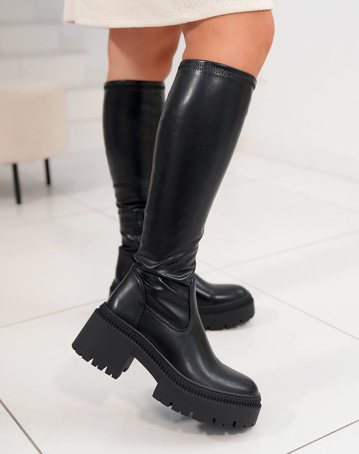 Melrose Black High Boots