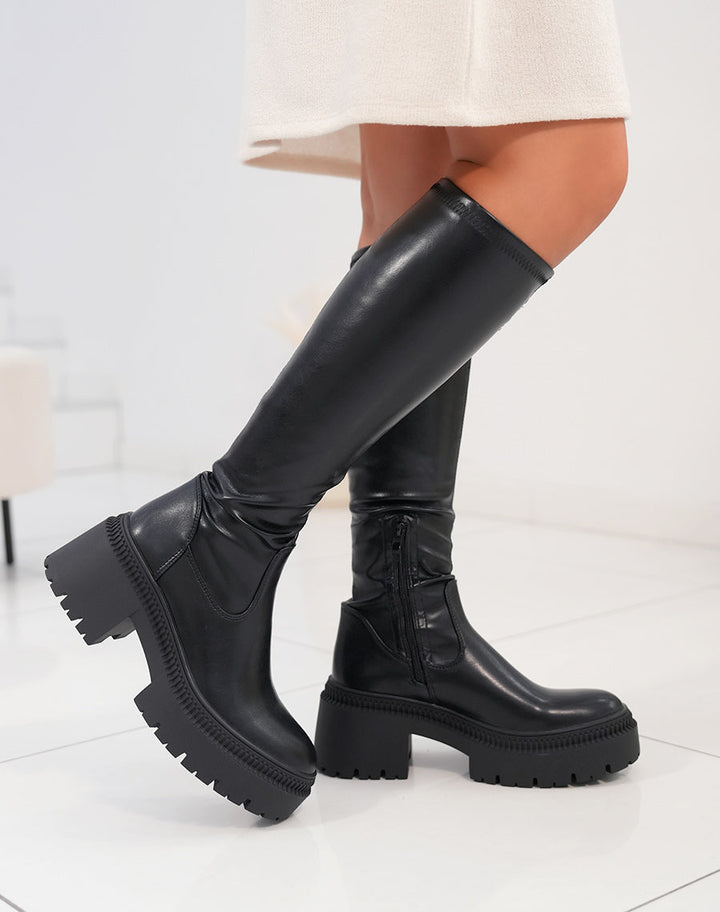 Melrose Black High Boots