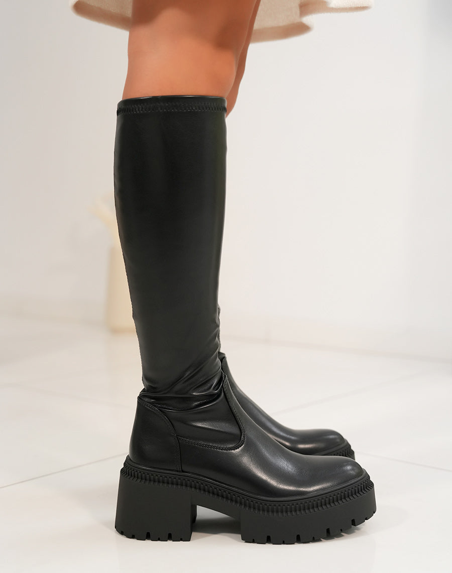 Melrose Black High Boots
